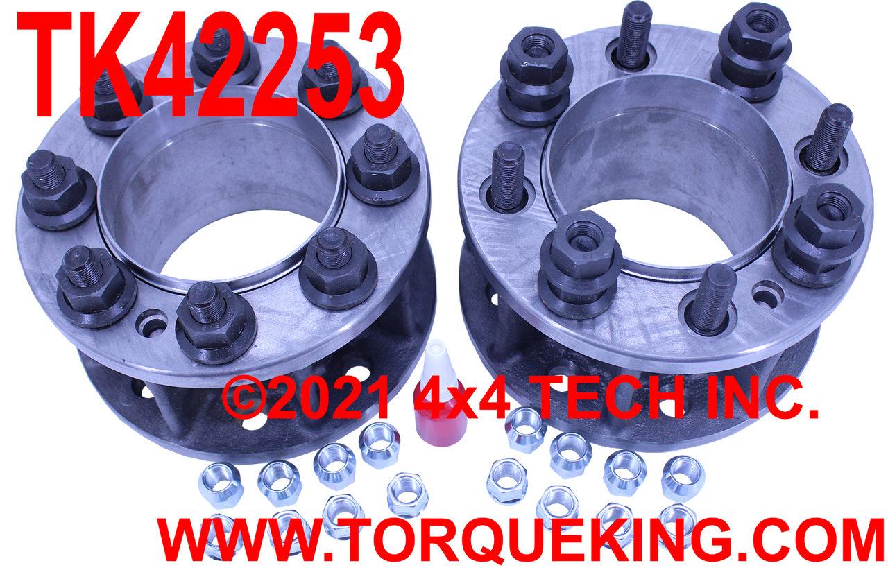 TK42253 SRW to DRW Front Adapter Set for 1999-2004 Ford Super Duty Torque King 4x4