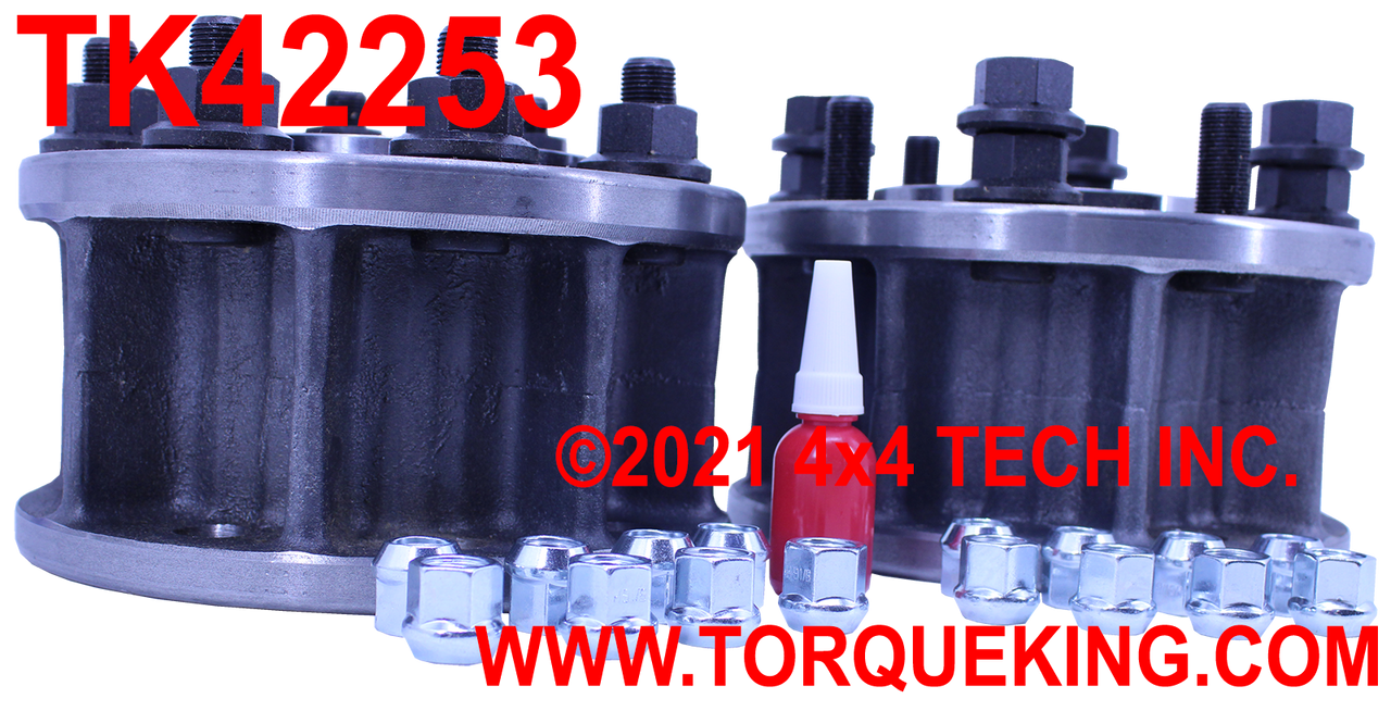 TK42253 SRW to DRW Front Adapter Set for 1999-2004 Ford Super Duty Torque King 4x4