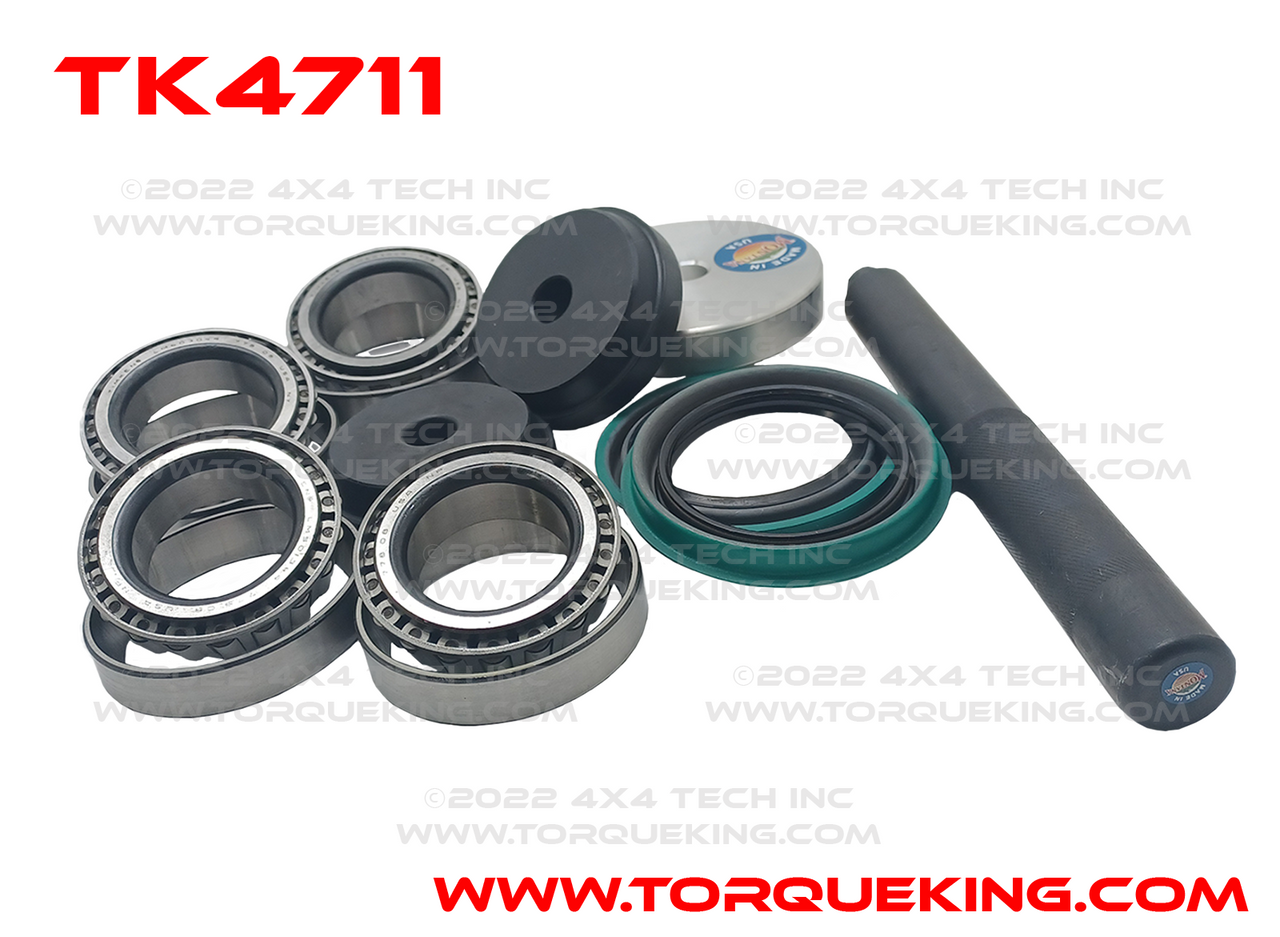 TK4711 Master Front Wheel Bearing Kits with Tools 1969.5-1994 Ford D44 Torque King 4x4