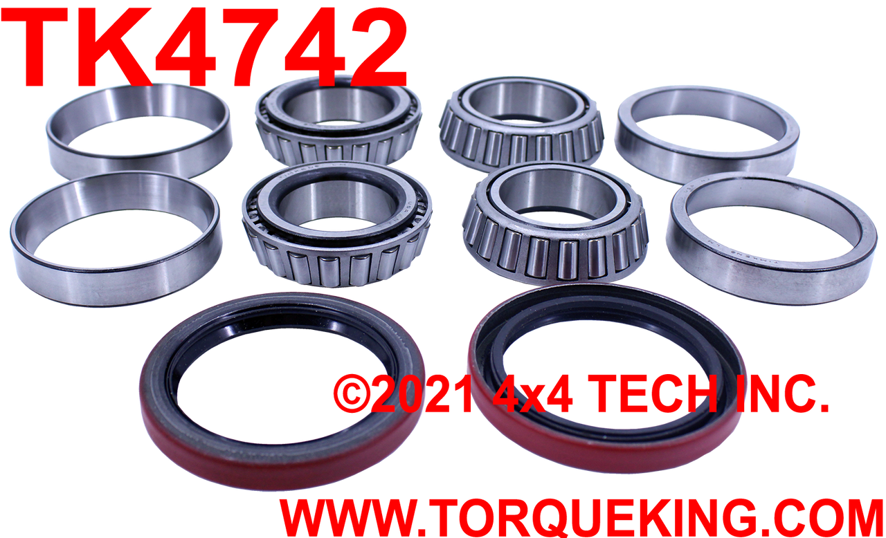 TK4742 Wheel Bearing & Seal Kit for 1971-1977.5 1/2 tons Torque King 4x4