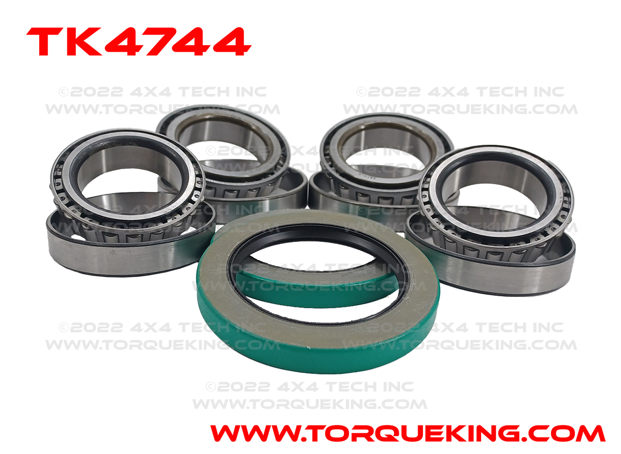 TK4744 1977-1997 Dana 50 or Dana 60 Front Wheel Bearing and Seal Kit Torque King 4x4
