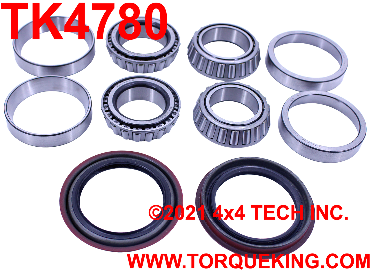 TK4780 Front Wheel Bearing Parts Kit for Ford Dana 44 Torque King 4x4