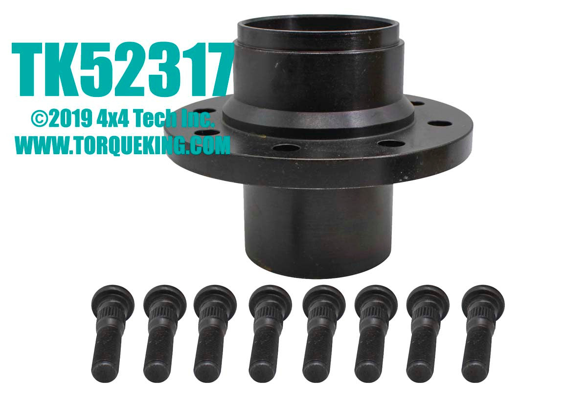TK52317 DynaTrac Replacement Pro 60 Front Stub Hub with Bearing Cups and Studs Torque King 4x4