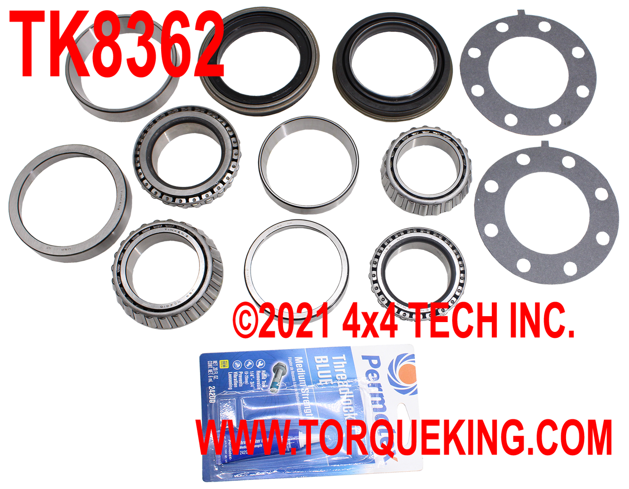 TK8362 2003-2018 Rear Wheel Bearing and Seal Kit for Ram SRW Torque King 4x4