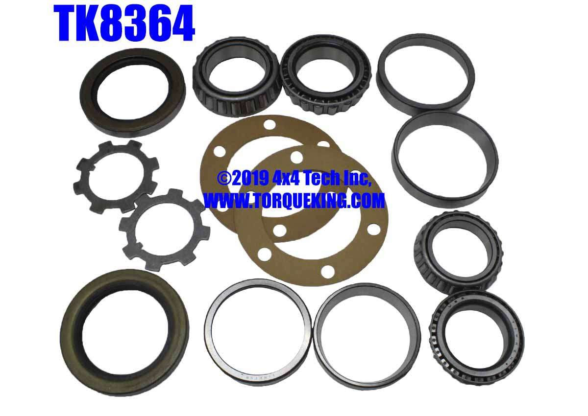 TK8364 Front Wheel Bearing and Seal Kit for 1967-1969 Jeep M715 Torque King 4x4