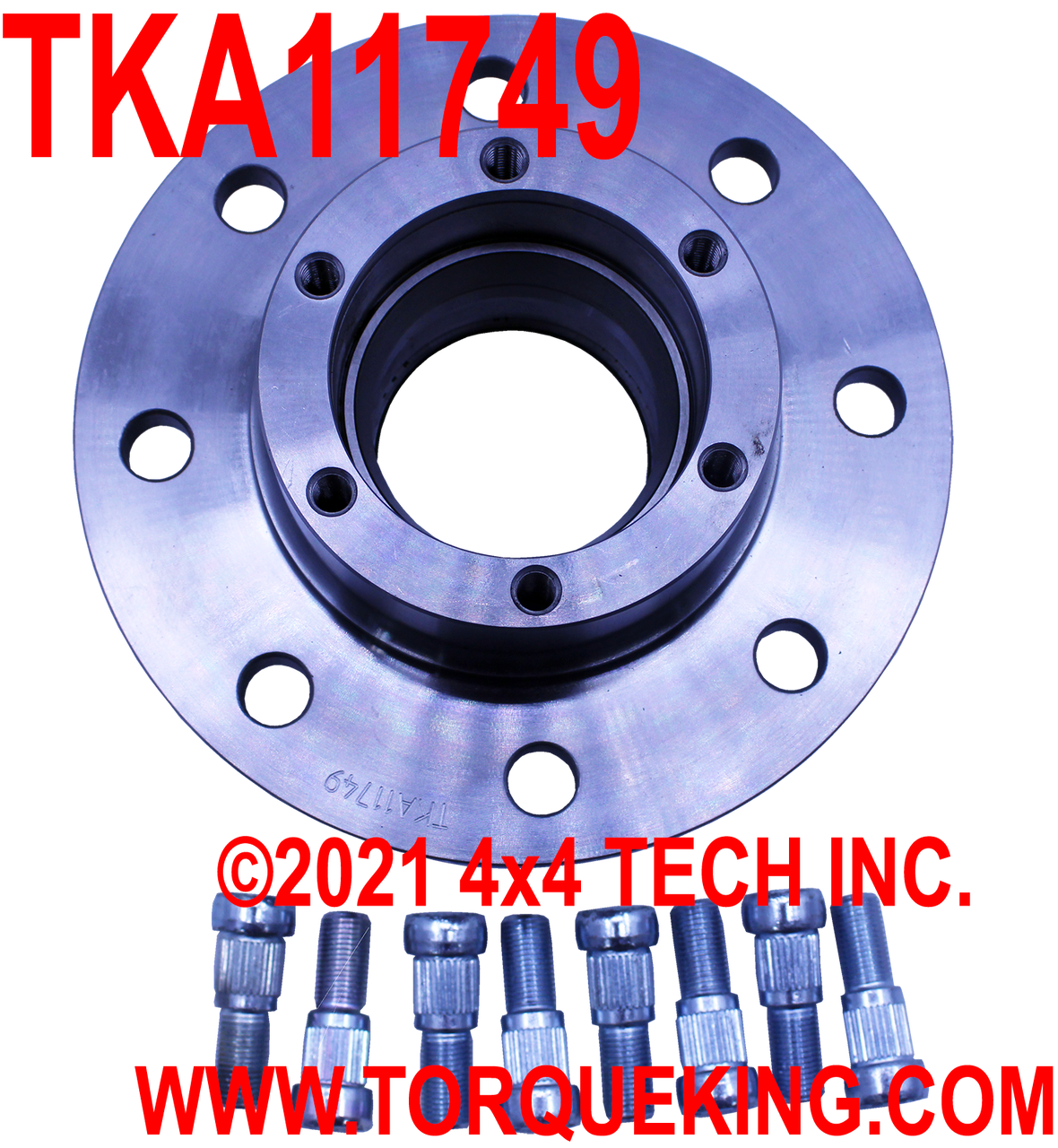 TKA11749 New Front Wheel Hub Assembly for 1969-1974 Dodge W200 4x4s Torque King 4x4