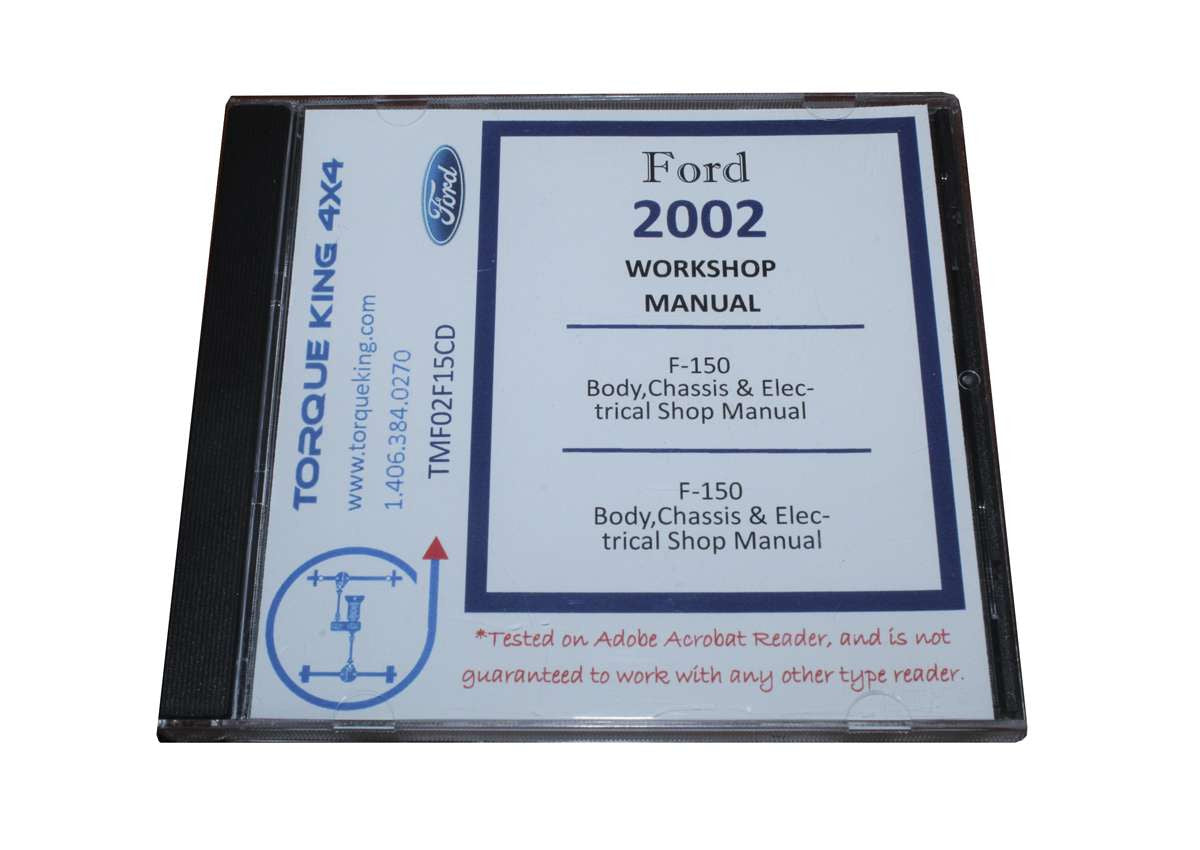 2002 Ford F-150 Factory Shop Manual Set – CD-ROM Service & Repair Guide