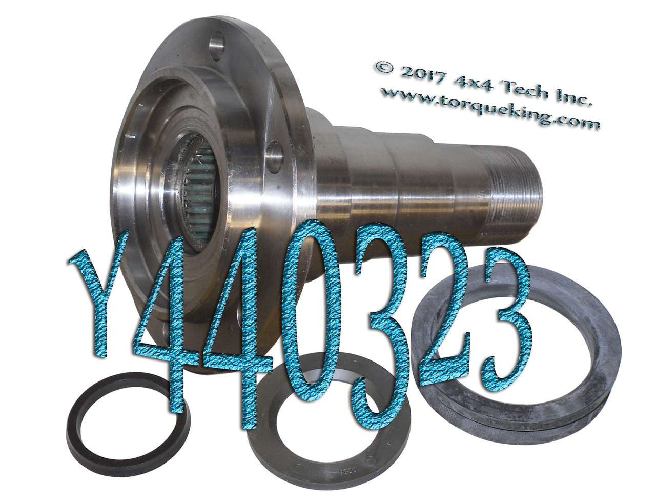 Y440323 Yukon 3/4 Ton 4x4 Front Spindle 1971-77 GM and 1974-77 Jeep Torque King 4x4