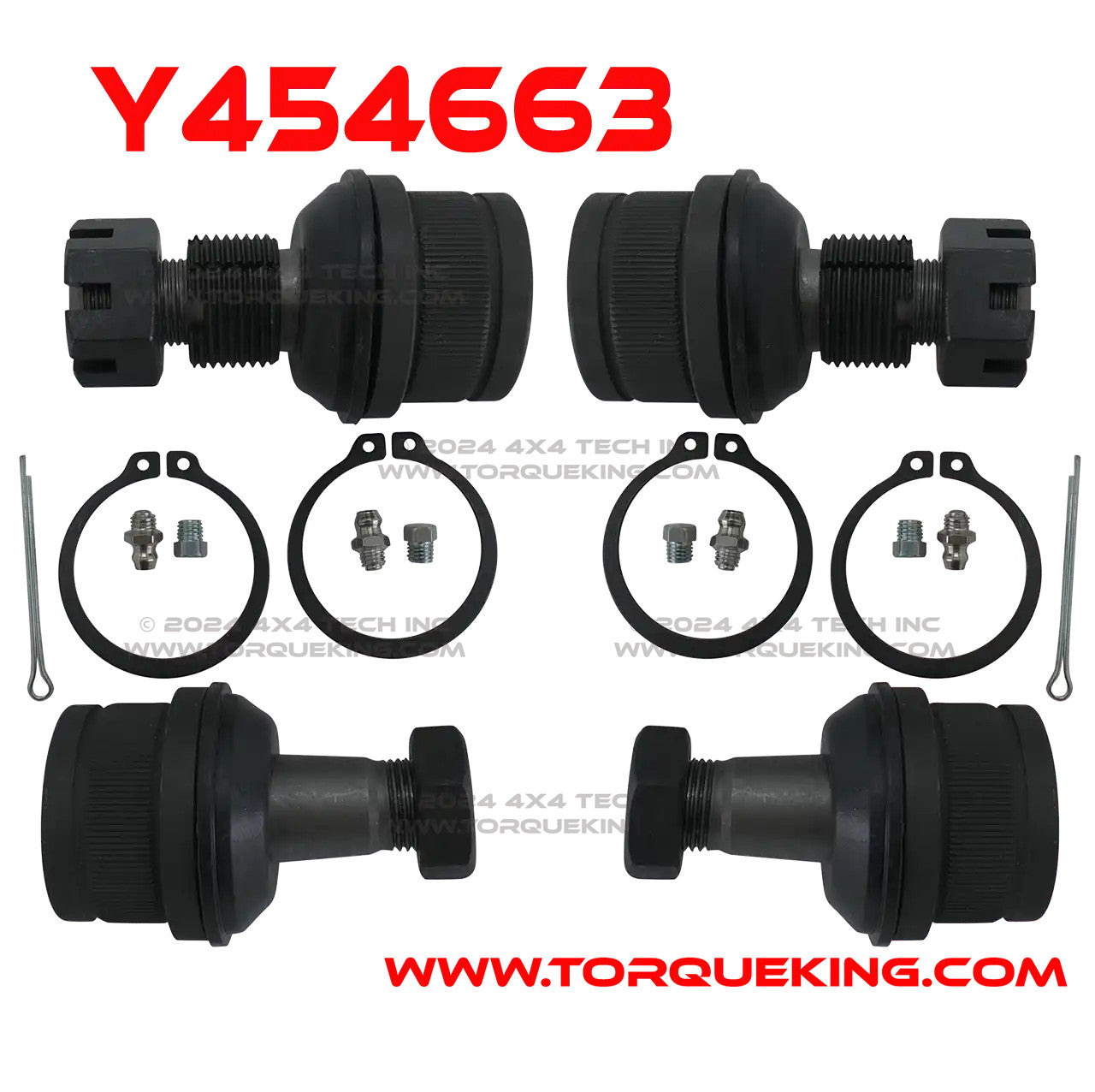 Y454663 Yukon HD Ball Joints for Both Sides for Dana 30, Dana 44, GM 10 Bolt Torque King 4x4