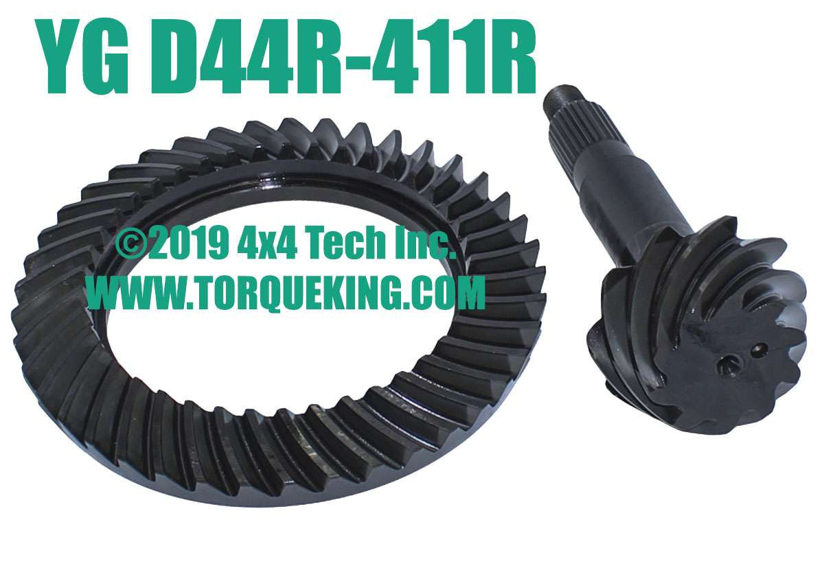 YG D44R-411R Yukon 4.11 Ratio Reverse Rotation Ring & Pinion Gear Set Torque King 4x4