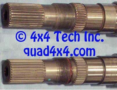 Stock New Venture mainshafts from Dodge NV4500HD transmissions
