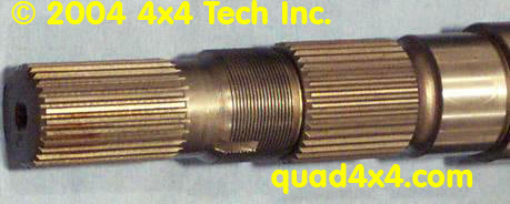 Full Spline Shaft grooved for thrust washer
